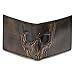 House of Jack Co. Skull Bifold Wallet for Men with Two ID Windows, Full Grain Cowhide Leather Wallet, Black