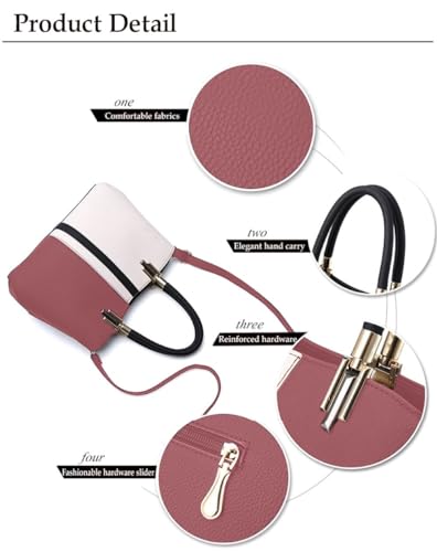 Image of SYGA Women'S Crossbody Bag, Top Zip Closure And Adjustable Shoulder Strap Pu Leather Handbag