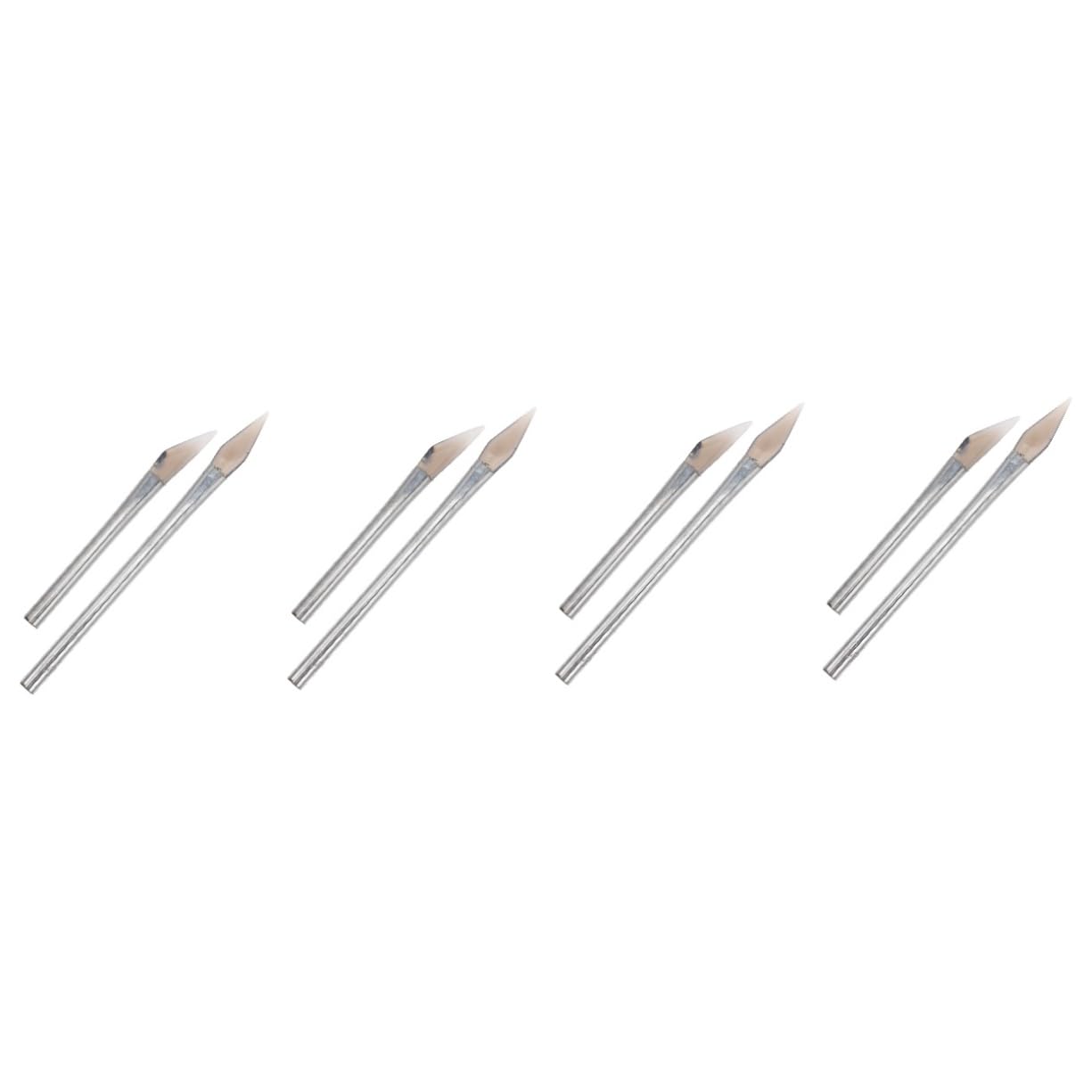 Operitacx 8pièces Outils De Polissage Agate avec Poignée pour Bijoux Élimination des Rayures Et Restauration De Brillance Accessoires De Fabrication De Bijoux