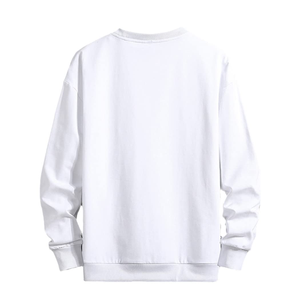 Primavera Hombres Cuello Redondo Sudadera Harajuku Oversize Japanese Streetwear Negro Hip Hop Sudaderas Tops