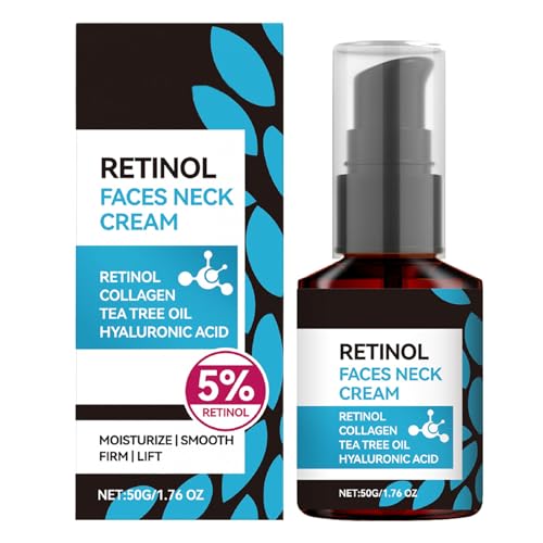 Crema para el Cuello - Crema Hidratante Reafirmante para Cuello - Loción Ligera Reafirmante Cuidado de Día y Noche Hombre