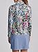 Women's Golf Polo Shirt Long Sleeve Sun Protection Top Paisley Fall Winter Ladies Golf Attire Clothes Blue-Floral