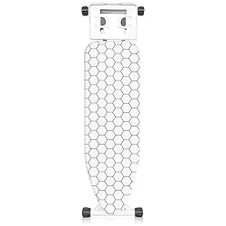 【7-Position Height-Adjustable Ironing Board】Engineered with 7 precise height settings (65cm-92cm/25.6"-36.2"), this professional foldable ironing board adapts perfectly to users of all heights. The secure locking mechanism ensures stability while pre...