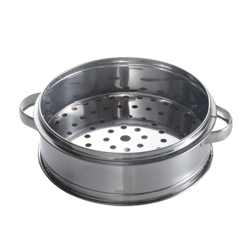 BESTYASH Cesta Vaporera Inoxidable con Asas Vaporera Duradera y Portátil Casa Cocción de Bollos y Dumplings