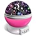 Produktbild Moredig Nachtlicht Sternenhimmel Projektor, Baby Licht 360° Rotation LED Sternenlicht Lampe Sternhimmelprojektor mit 8 Farbige Lichter Projektion, Perfekte Geschenk für Babys & Kinder