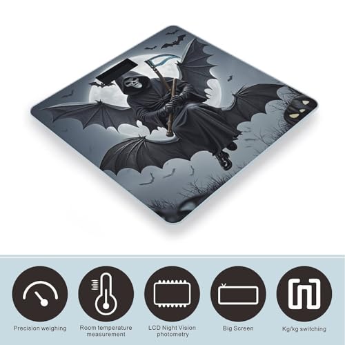 Báscula digital Bat Death Moon de vidrio templado miniatura 3