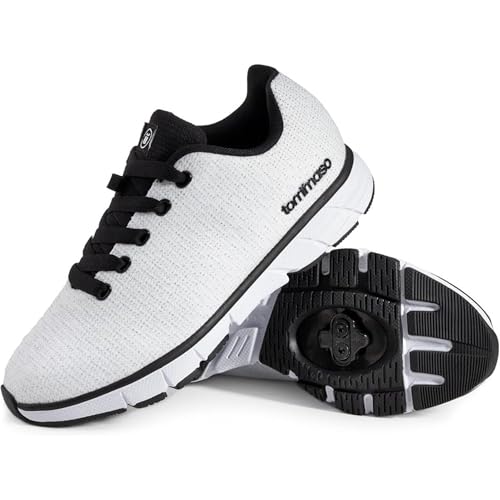 Image of Tommaso Women's Cycling Shoes with Pre-Installed SPD Cleats - Easy to Walk-in Ventilated SPD Cycling Shoes for Women's Spin Classes and Indoor Bikes - Comfortable on Foot and Toebox.