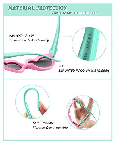 CGID Gomma morbida per bambini Occhiali da sole