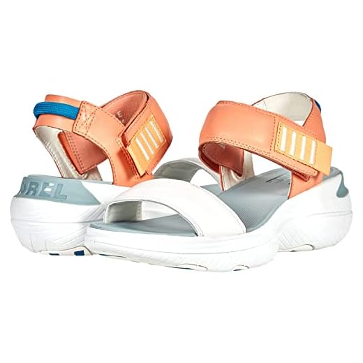 Sorel Women's Explorer Blitz Stride Sandals - Paradiso Peach, Sea Salt - Size 8