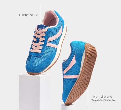 LUCKY STEP Women's Retro Fashion Sneakers Non Slip Comfortable Casual Running Shoes Breathable Classic Walking Trainers3
