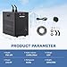 Poafamx Aquarium Chiller 26gal Aquarium Cooler 1/13 HP Fish Tank Chiller Hydroponic Water Chiller with Quiet Refrigeration Compressor for Saltwater Freshwater Axolotl Coral Jellyfish