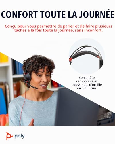 Plantronics Blackwire 5220 - Schnurgebundenes Stereo-Headset mit USB-A