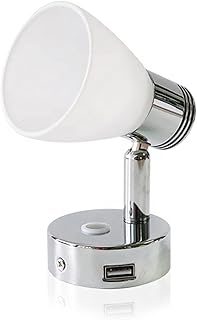 MKHFP DC12 Voltio LED RV Táctil atenuante USB Lámpara de Pared Interior de la luz de Lectura de Cargadores for Accesorios de Caravana de Caravana Marina Yates Accesorios para autocaravanas