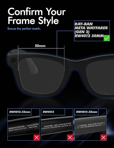 Verres de rechange haute définition pour Ray-Ban Meta 50 mm - 4
