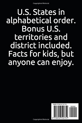 U.S. States in Alphabetical Order: For Kids Ages 4-7 (Facts For Kids) - Image 2