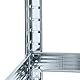 Relaxdays Schwerlastregal, HxBxT: 120 x 60 x 30 cm, 700 kg, verzinkter Stahl, Lagerregal Keller & Garage, braun/Silber