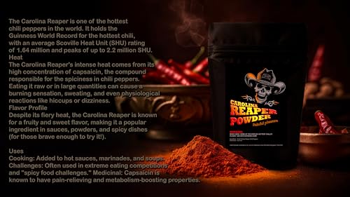Chilli Powder - 100% Carolina Reaper 2 million shu 10g