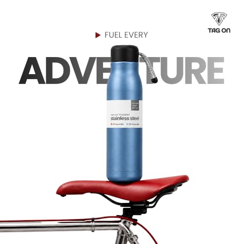 Image of 304 Stainless Steel Water Bottle 500 ml | Hot & Cold | Durable & Leak-Proof | For Office, Home, Kids, School For Women Men | 500ml water bottle | Ice Blue