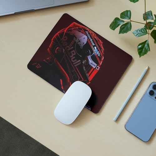 Image of Max Verstappen Helmet Mouse Pad | f1 Desk Mat | Non-Slip Rubber Base & Smooth Surface | Ideal for Office, Work from Home, Students & Professionals