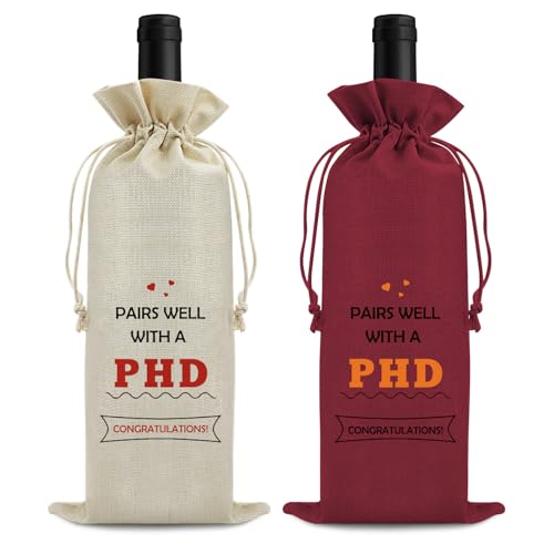 Vadaka 2 bolsas de vino para regalo de graduación de doctorado, regalo de graduación para ella, él, regalo de graduación feliz, felicitaciones, graduaciones de doctorado, regalos para graduados de Vadaka 2 bolsas de vino para regalo de graduación de doctorado, regalo de graduación para ella, él, regalo de graduación feliz, felicitaciones, graduaciones de doctorado, regalos para graduados de