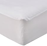 100% poliéster. Protección sábanas Forma Funda Falda Ajustable en Jersey 25 cm – Oso, 100% poliéster, Blanco A0, 90 x 200