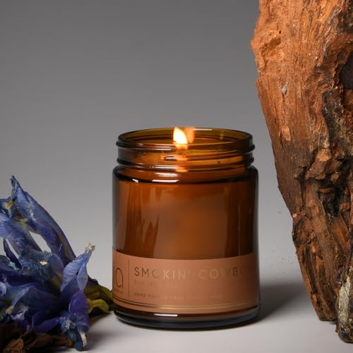 Bia Candle Co Smokin’ Cowboy Soy Blend Candle, Woody Tuscan