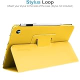 TECHGEAR Smart Case For Amazon Fire HD 10 (13th Generation / 2023 & 11th Generation / 2021) Slim PU Leather Folio Smart Stand Case Cover with Hand Strap & Auto Wake/Sleep [Yellow] - Image 9