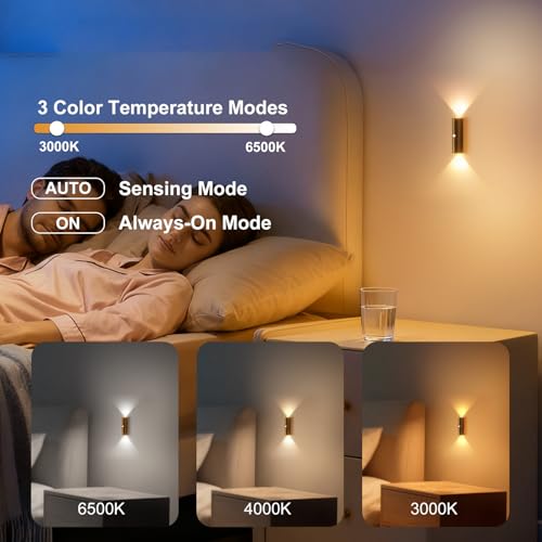Lámpara de pared LED interior sensor de movimiento aplique recargable 3000K 4000K 6000K 3