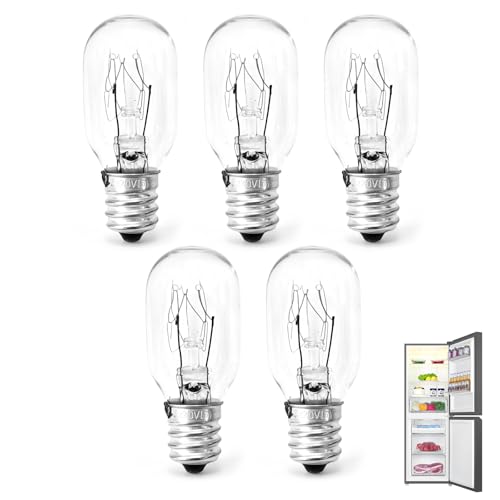 Zuahaly Bombillas E14 de 15W para lámpara de sal, frigorífico, máquina de coser, luz cálida de 2700K, bombilla T20 regulable de 230V, diseño compacto y eficiente para uso doméstico y pequeños
