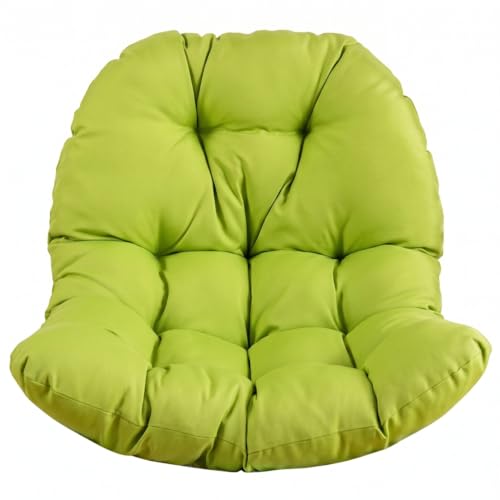 Coussin de chaise œuf suspendu 120x80cm vert clair en tissu brossé confortable pour jardin - 2