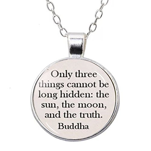 Sun Moon Truth Buddha Spiritual Inspiration Jewelry Necklace Pendant