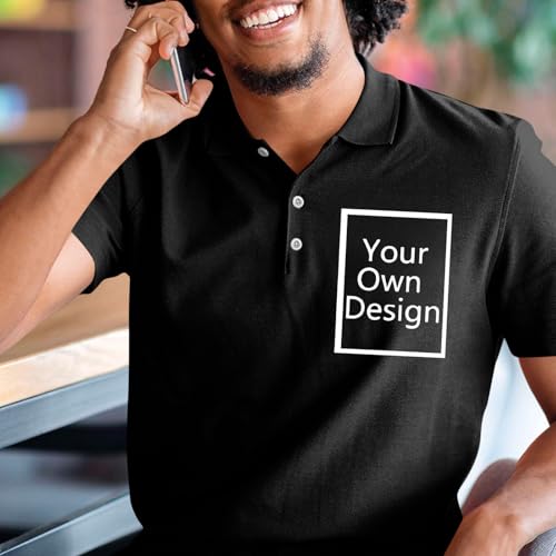 Custom Polo Shirt for Men Design Your Own Logo Personalized Shirts - image 2
