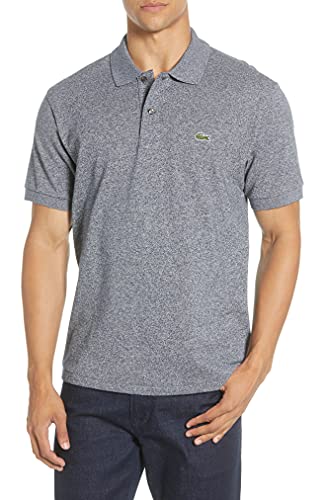 Lacoste Men's Classic Short Sleeve Chine Pique Polo Shirt Polo Shirt, Eclipse Jasper Grey, XL