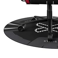 Diablo Stuhlunterlage Gaming rund rutschfest 100 cm Bodenschutzmatte für Drehstuhl Hartboden Laminat Schutz vor Kratzern – Ansicht 4