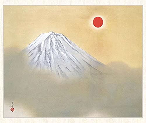 輸入雑貨　天然石　日本名画　『横山大観 乾坤輝く』　水晶絵　クリスタルアート 輸入雑貨天然石日本名画『横山大観 乾坤輝く』水晶絵クリスタル