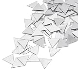 Quality Mirror Finish: Made of shatterproof acrylic, Size approx 0.98 inch/ 2.5cm, each tile is crafted with a reflective surface that mimics real mirrors, providing a brilliant shine and enhancing the aesthetic of your projects. Great for creating e...