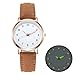 Women's Wrist Watches, Classic Watch with Luminouse Easy Read Dial, Leather Watch Band, Vintage Small Face Round Watches for Women, Birthday Gift For Ladies