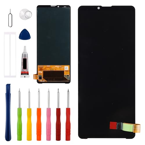 Vvsialeek Écran tactile LCD de rechange compatible avec Sony Xperia 10 VI avec fonction d'empreintes digitales Toolkit