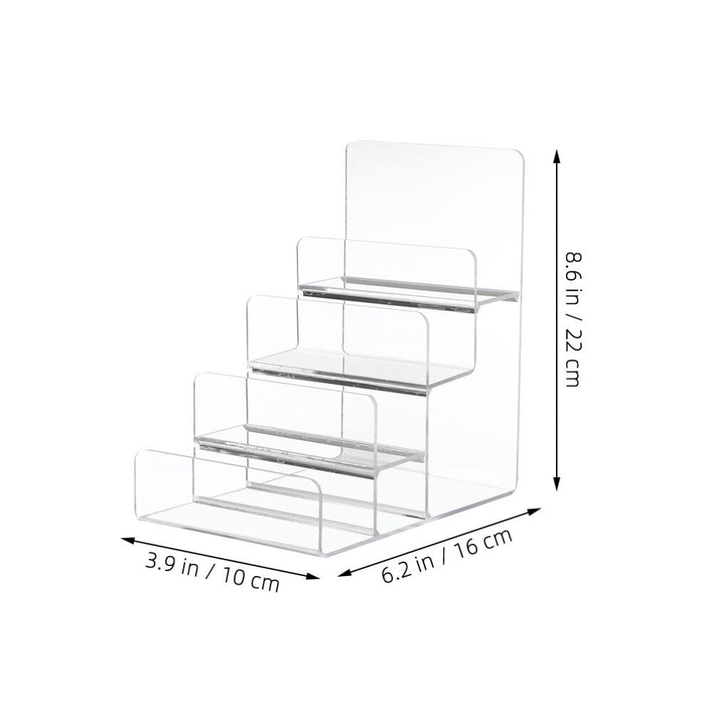 Espositore Organizer Trasparente Elegante e Moderno Acrilico Multi-strato Supporto per Occhiali e Portafogli per Accessori e Gioielli per Ufficio e Ambienti Retail