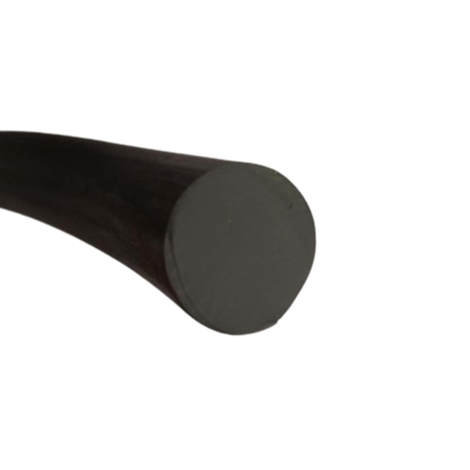 Door Seal， NBR Round Black Sealing Strip 0.8-8mm x 2m for Windows Doors(2.5mm*2m)