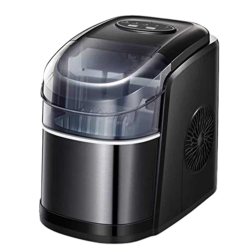 Fabricadora de hielo de sobremesa, automática, compacta, con función de limpieza automática, produce cubos de hielo en 6 minutos, 15 kg por día miniatura 1
