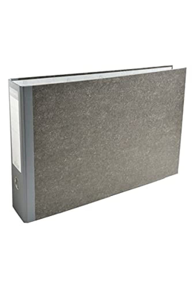 Exacompta Lot de 4 Classeurs à levier en carton A3 à l'italienne dos 70mm Gris