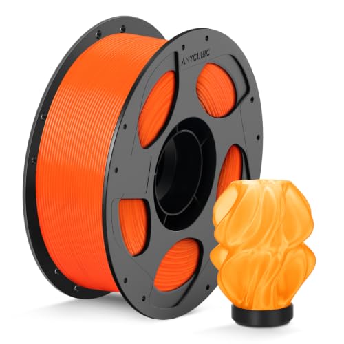 Image of ANYCUBIC PLA 3D Printer Filament 1.75mm, Translucent Orange, 1KG