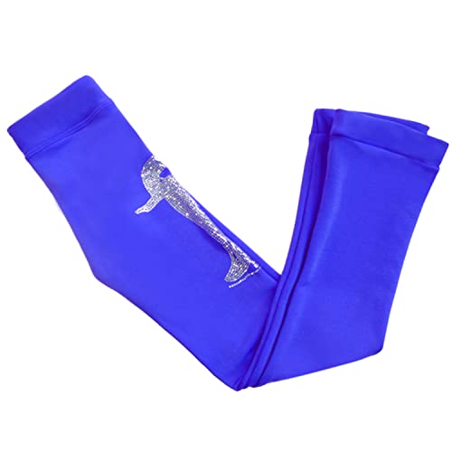 JoyCan Terno profissional de treinamento de patinação artística no gelo infantil pelúcia azul, Azul
