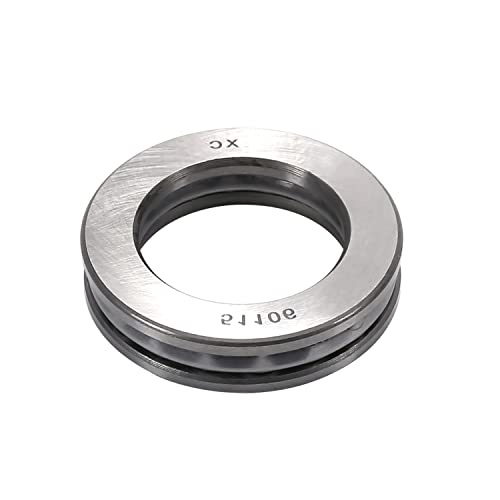 Bettomshin 3Pcs 51106 Thrust Ball Bearings, 30x47x11mm, 20.4kN Cr 42.2kN Cor High Temperature Bearing Steel for Rotating Applications Industry Machine Tool