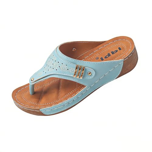 Sandales décontractées pour femme en bleu ciel taille 39.5