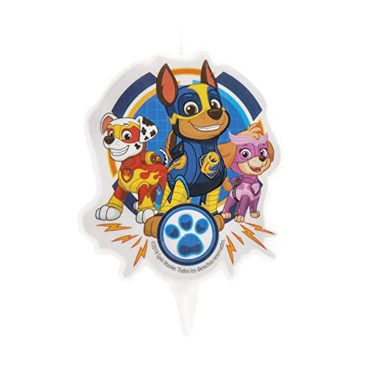 Dekora - vela de cumpleaños en 2d de la patrulla canina