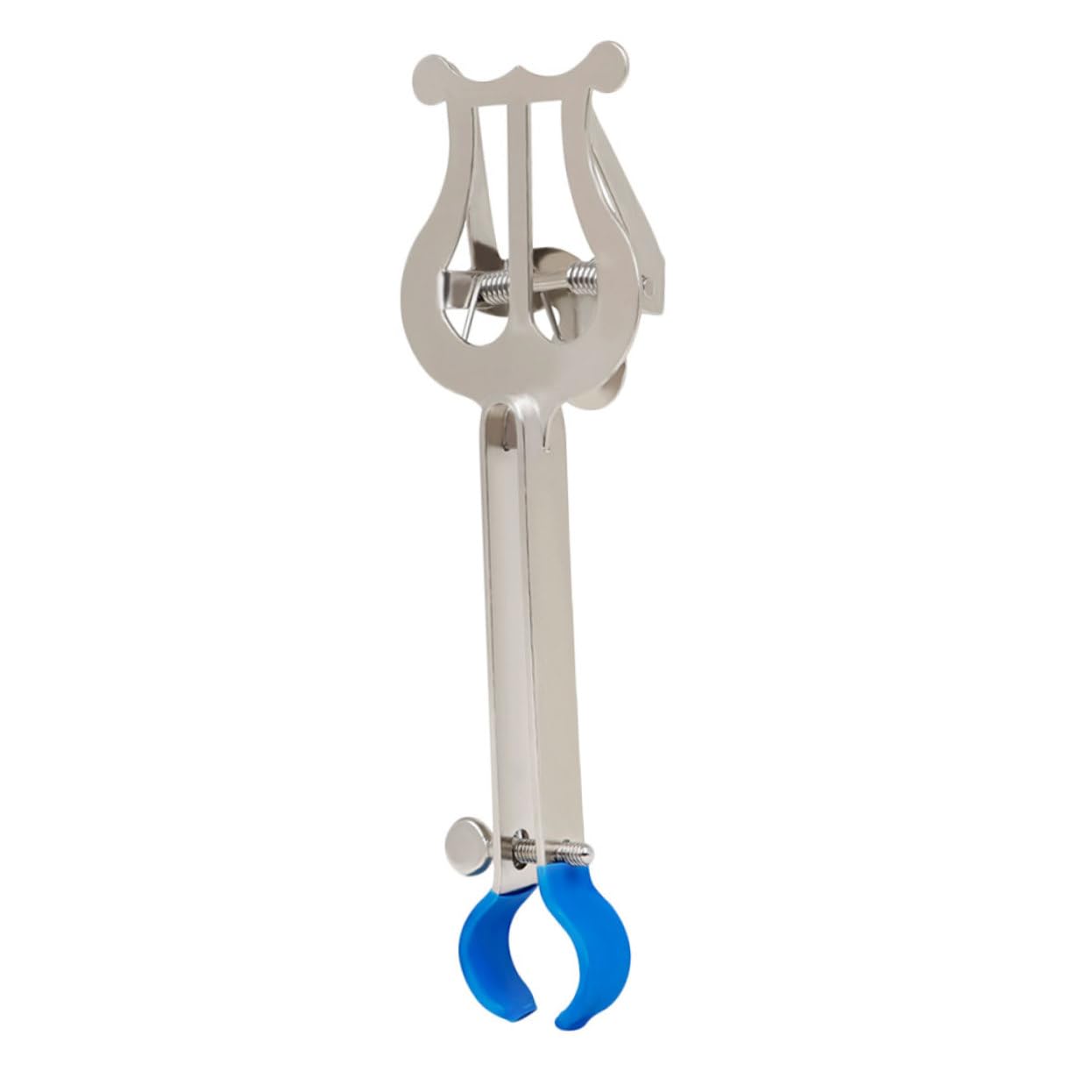 ifundom 1pc Portable Trumpet Music Score Stand Sheet Music Rack Silver Sturdy Iron Material Stable for Long-time Use