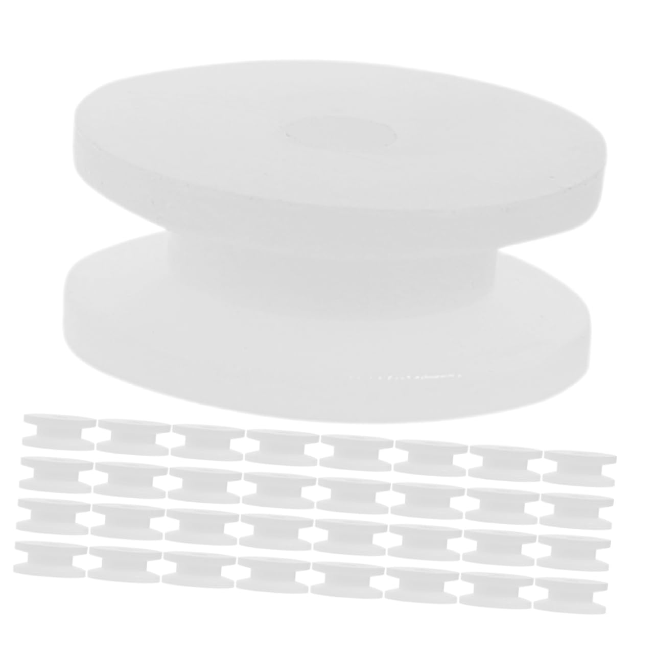 ibasenice 50pcs Plastic Model Accessories Small Belt Pulley Wheel 2mm Hole Gear for Cars