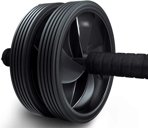 Rueda abdominal de doble rueda con rodillo de ejercicio estable para principiantes 4
